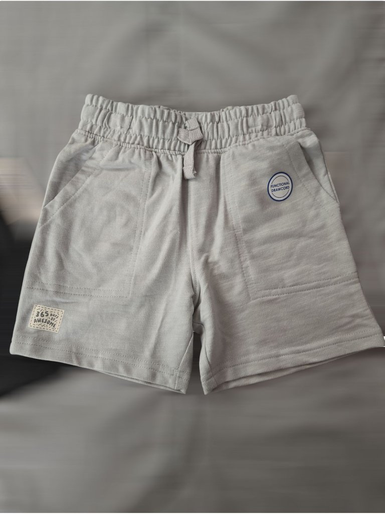 Boys French Terry Shorts Size 10- Gray Lightweight Casual Kids Shorts Nwt